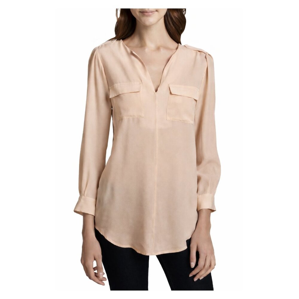 Joie  Silk Blouse in Shy Pink Large New